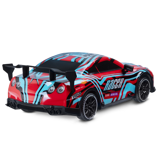 Р/у Машина гоночная, 1:18, 4 канала, 3D подсветка корпуса, цвет красно-голубой, в/к 34*16*14см в Джамбо Тойз #3