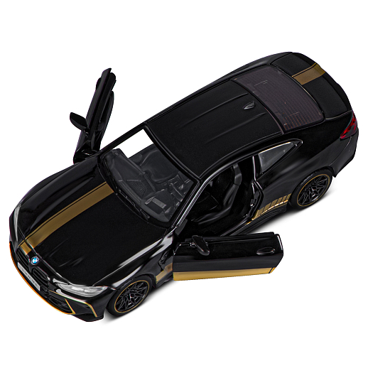 ТМ "Автопанорама" Машинка металлическая 1:32 BMW M4 (G82), черный, открываются двери, свет, звук, инерция, в/к 17,5*13,5*6,5 см в Джамбо Тойз #13