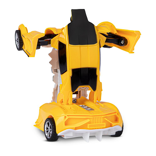 Машинка-робот, в/к, инерция, цвет желтый, в/к 13,8*4,2*6,6см в Джамбо Тойз #6