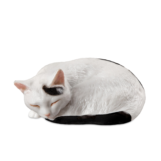 ТМ "DARWIN, Коллекционная фигурка "Кот, свернувшийся клубком" Бело-черный в/п, 4,1*4*2 см в Джамбо Тойз