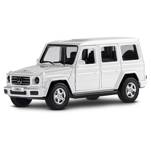 ТМ "Автопанорама" Машинка металлическая 1:42 Mercedes-Benz G350d, белый, откр. двери, инерция, в/к 17,5*12,5*6,5 см в Джамбо Тойз #2