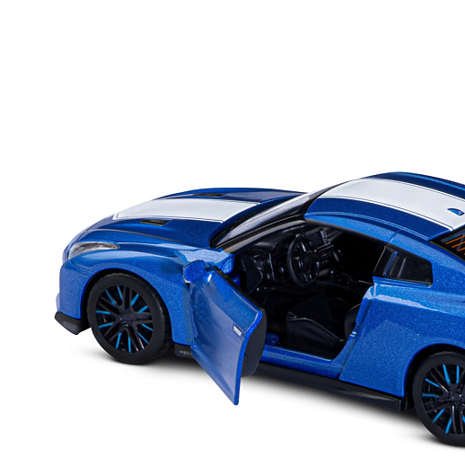 ТМ "Автопанорама" Машинка металлическая 1:32 Nissan GT-R (R35), синий, откр. двери, свет, звук, инерция в/к 18*13,5*9 см в Джамбо Тойз #14