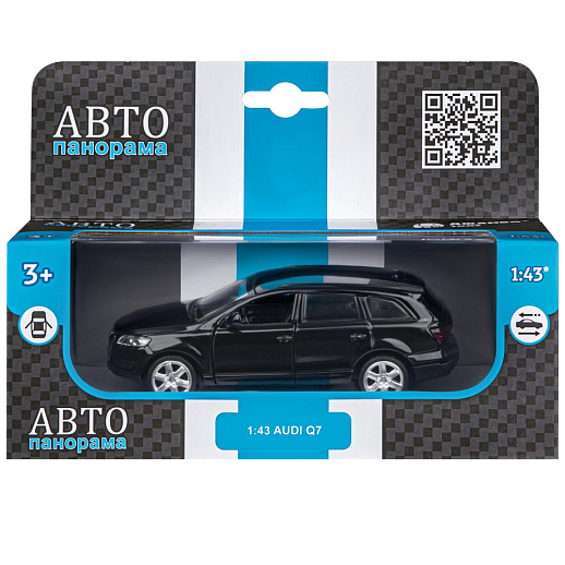 ТМ "Автопанорама" Машинка металлическая 1:43 Audi Q7, черный, откр. двери, инерция, в/к 17,5*12,5*6,5 см в Джамбо Тойз #3
