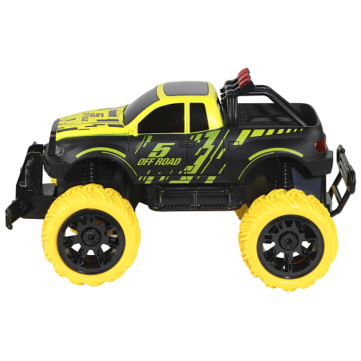 AUTODRIVE Р/У Монстр-трак 2WD,1:16,27МГц,4 канала,с аккум. и бат. д/пульта, цв.черн/желтый,в/к 35*17*18,5см в Джамбо Тойз #5