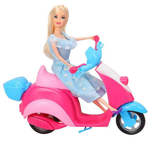 Набор "Две куклы.  мотоцикл, аксесс.", в/к 60х12х33 см в Джамбо Тойз #4