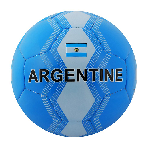Мяч футбольный "Аргентина", 3-слойный, ПВХ, 280г, размер 5, диаметр 22см в/п в Джамбо Тойз