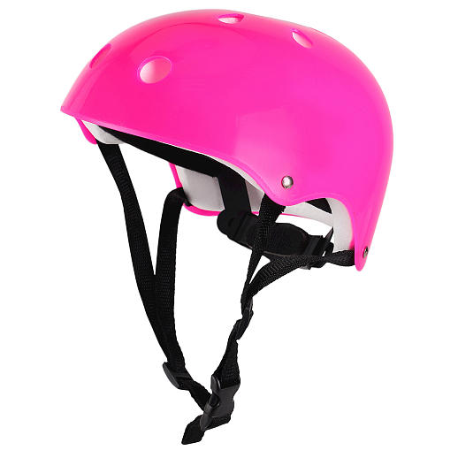 Комплект (ролики-квады, защита, шлем), передние колеса со светом, M размер (34-38),  цвет розовый в/к в Джамбо Тойз #12