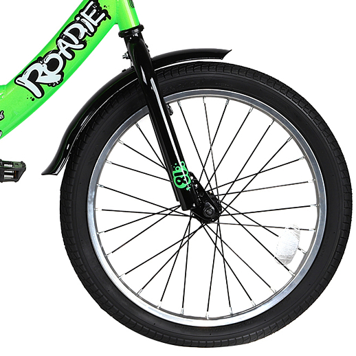 Детский велосипед City-Ride  Roadie , рама сталь , диск 18 сталь , крылья сталь, страх.колеса, цвет Зеленый в Джамбо Тойз #4
