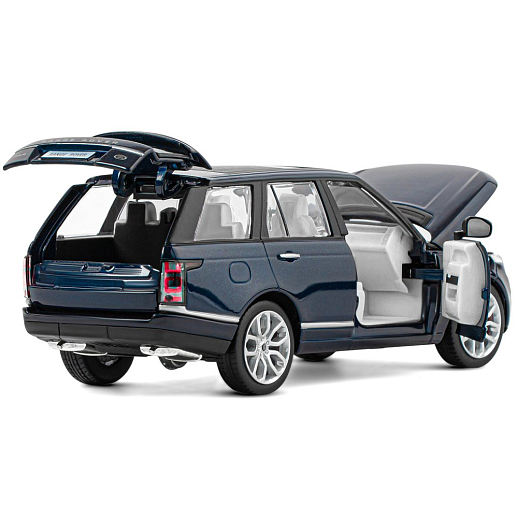 ТМ "Автопанорама" Машинка металлическая 1:26 Range Rover, синий перламутр, откр. двери, капот и багажник, свет, звук, свободный ход колес, в/к 24,5*12,5*10,5 см в Джамбо Тойз #14