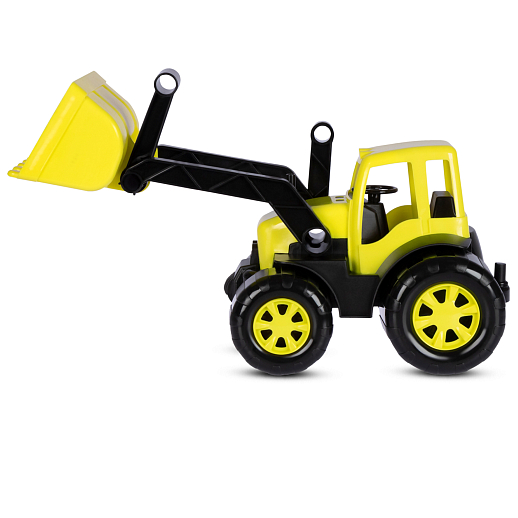 ТМ "Компания Друзей" Трактор с ковшом желтый, в сетке 33х16х16 см в Джамбо Тойз #4