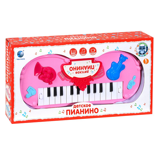 Детское Пианино "Е-нотка" на батарейках, свет, звук, в/к 37*19,5*5,5 см в Джамбо Тойз #3