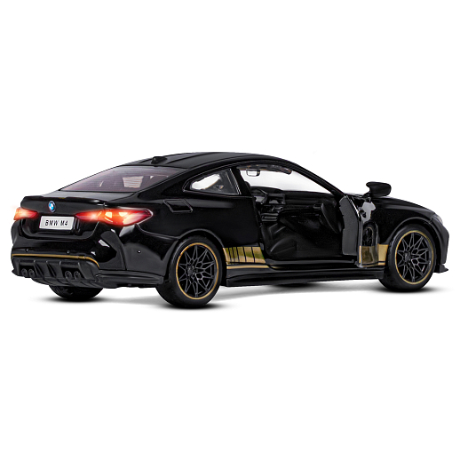 ТМ "Автопанорама" Машинка металлическая 1:32 BMW M4 (G82), черный, открываются двери, свет, звук, инерция, в/к 19*9*7 см в Джамбо Тойз #5