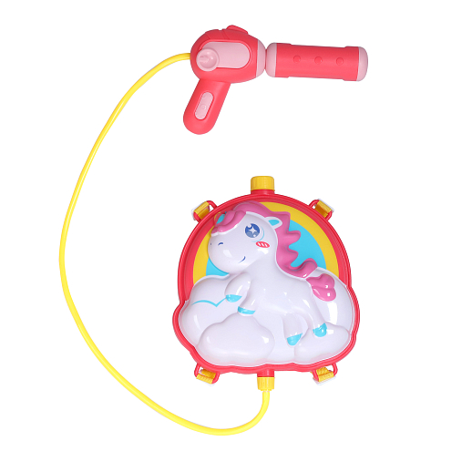 Водяной пистолет-рюкзак, "Единорожка" белый/розовый, 33*40,5*8 в/п в Джамбо Тойз #4