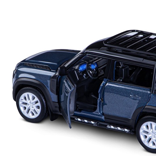 Игрушка для детей: Машинка металлическая 1:32 Land Rover, цвет синий, свет,звук,свободный ход колес, артикул JB1251752 в Джамбо Тойз #11