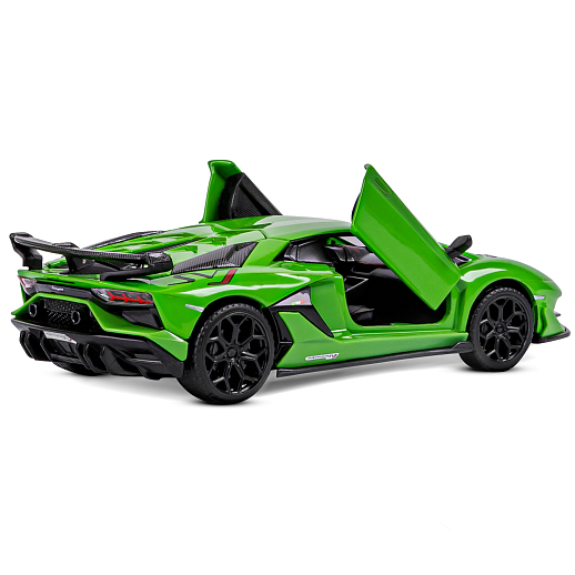 ТМ "Автопанорама" Машинка металлическая 1:32 Lamborghini SVJ, зеленый, откр. двери и багажник, свет, звук, инерция,  в/к 17,5*12,5*6,5 см в Джамбо Тойз #14
