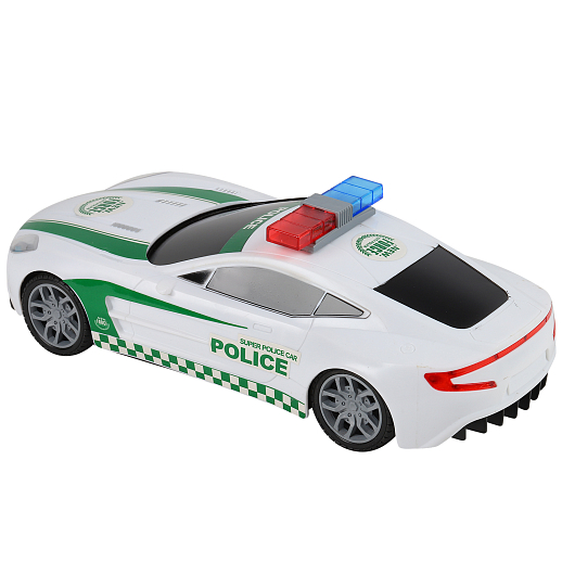 Машинка инерционная "Полиция" со светом и звуком, батар, в/к 28,5*13,5*12 в Джамбо Тойз #4