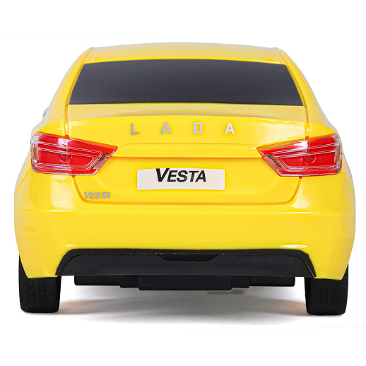 AUTODRIVE Р/У Машина Lada Vesta такси, М1:16, 40MHz, свет фар, движение вперед/назад/повороты, в компл. аккум., USB кабель, цвет желтый,в/к 35*16,5*12,5см в Джамбо Тойз #5