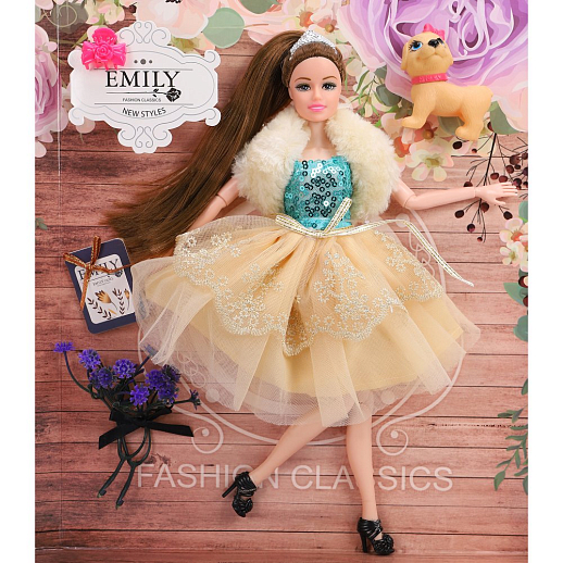 Кукла "Принцесса" с шарнирными руками и ногами, в комплекте домашний питомец, аксессуары, в/к 28х6х32,5 см в Джамбо Тойз #8