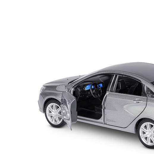 Машинка металлическая Автопанорама, инерционная, коллекционная модель LADA VESTA седан, масштаб 1:24, свет, звук, открываются 4 двери, капот, багажник, серый перламутр, в/к 24,5*12,5*10,5 смсм в Джамбо Тойз #13