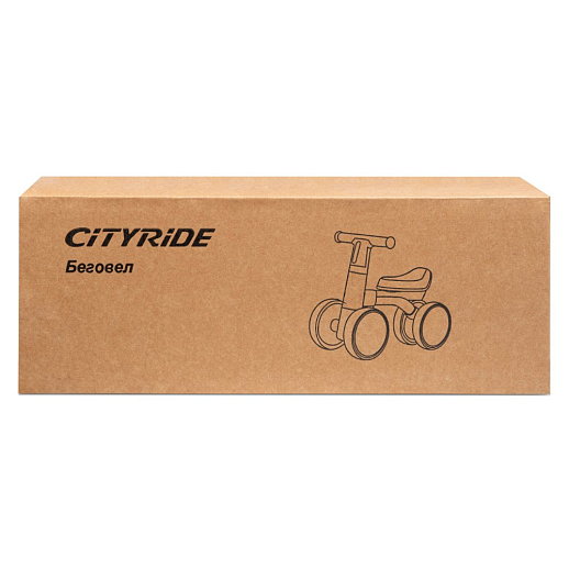 Беговел CITYRIDE, рама сталь, колеса пластик, музыка Шаинского, свет, красный-черный, в/к в Джамбо Тойз #10