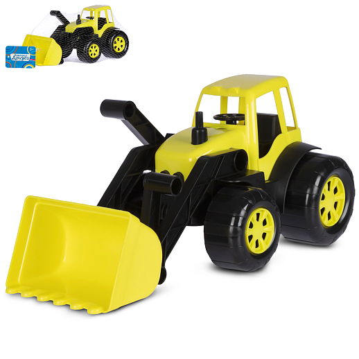 ТМ "Компания Друзей" Трактор с ковшом желтый, в сетке 33х16х16 см в Джамбо Тойз