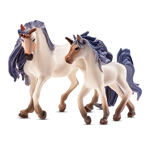 ТМ "КОМПАНИЯ ДРУЗЕЙ", серия "Животные планеты Земля", набор "Единорог и жеребенок", сиреневый, в/п 18*15*4 см в Джамбо Тойз #4