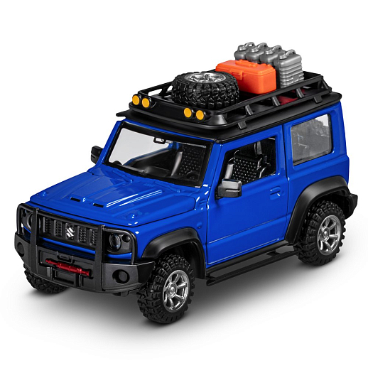 ТМ "Автопанорама" Машинка металлическая 1:32 Suzuki Jimny 2018, синий, тюнинг, откр. двери, свободный ход колес, в/к 23,5*10*4 см в Джамбо Тойз #7
