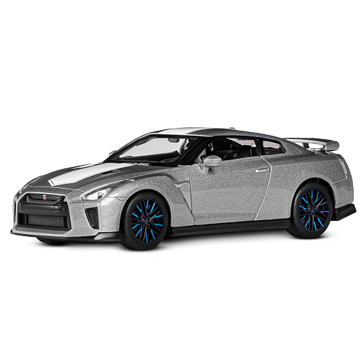 ТМ "Автопанорама" Машинка металлическая 1:32 Nissan GT-R (R35), серый, откр. двери, свет, звук, инерция в/к 18*13,5*9 см в Джамбо Тойз #2