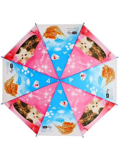 Детский зонт, 82cм, "Кошки", в комплекте свисток, ПВХ в Джамбо Тойз #2