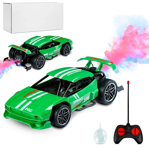 AUTODRIVE_Р/у гоночная машина с паром, М1:22, цвет зеленый, в/к 21*10,5*7,5см в Джамбо Тойз