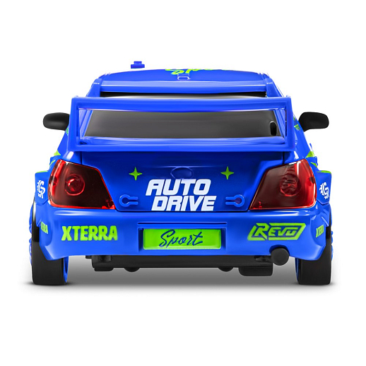 Машинка скоростная для дрифта на радиоуправлении AUTODRIVE, 1:24 2.4G, 4WD, 4 канала: вперед/назад, повороты, сменные шины, свет, с зарядкой, цвет синий, в/к 24,1х10,3х23,7 см в Джамбо Тойз #6