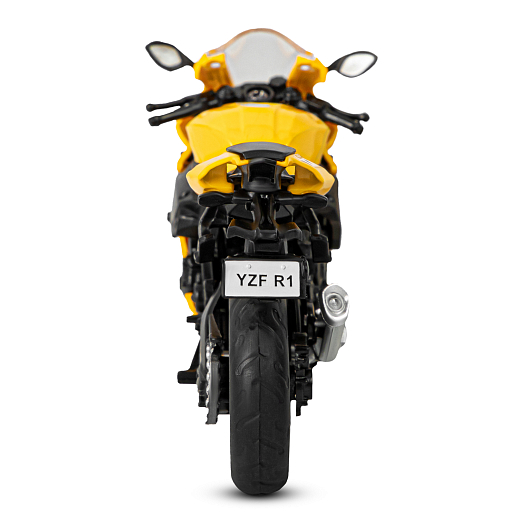 ТМ "Автопанорама" Мотоцикл металл. 1:18 YAMAHA YZF-R1, желтый, свободный ход колес, в/к 9,2 х 4,5 х 14 см в Джамбо Тойз #7