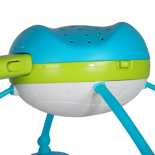 ТМ "Smart Baby" Мобиль" 500 мелодий, проектор, ночник, пульт, ярко-голубой в/к 37*28*10 см в Джамбо Тойз #6