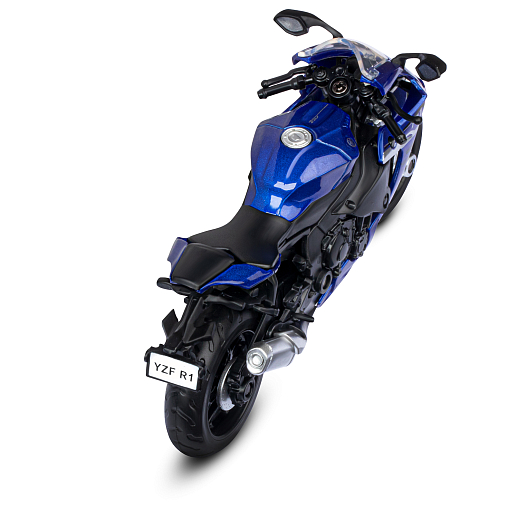 ТМ "Автопанорама" Мотоцикл металлический 1:18 YAMAHA YZF-R1, синий, свободный ход колес, в/к 9,2 х 4,5 х 14 см в Джамбо Тойз #9