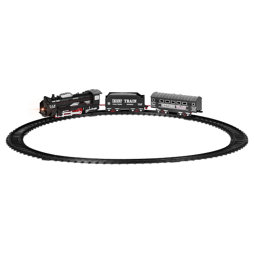 Железная дорога на бат. 9 дет. свет, в/к 23,5*3,0*13,0 см в Джамбо Тойз