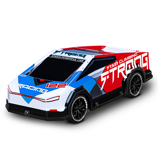 Р/у машина с 3D подсветкой корпуса, 4 канала, цвет синий/белый/красн., в/к 30*13*13,5см в Джамбо Тойз #2