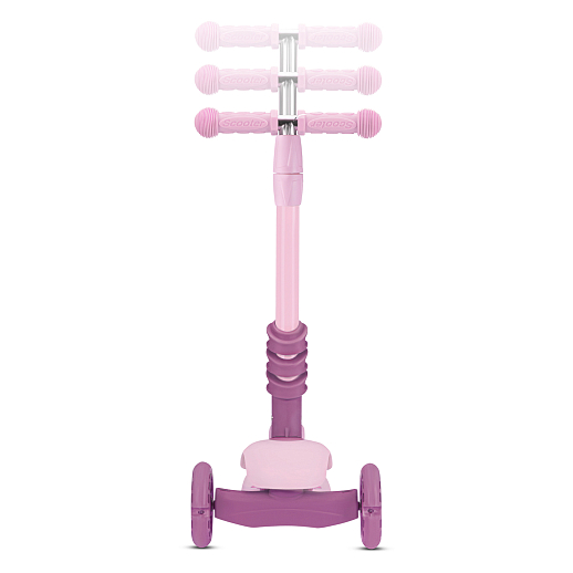 Трехколесный самокат-беговел CITYRIDE 3в1. в/к. Колеса PU 120/95, передние LED свет. Ручка - сталь, корзина, дека сиденье PP материал. Ручка управления. C корзиной в светлый розовый цвет. в Джамбо Тойз #3