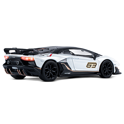 ТМ "Автопанорама" Машинка металлическая, 1:24, Lamborghini SVJ, белый, открываются двери, свободный ход колес, световые и звуковые эффекты, в/к 24,5х12,5х10,5 см в Джамбо Тойз #10