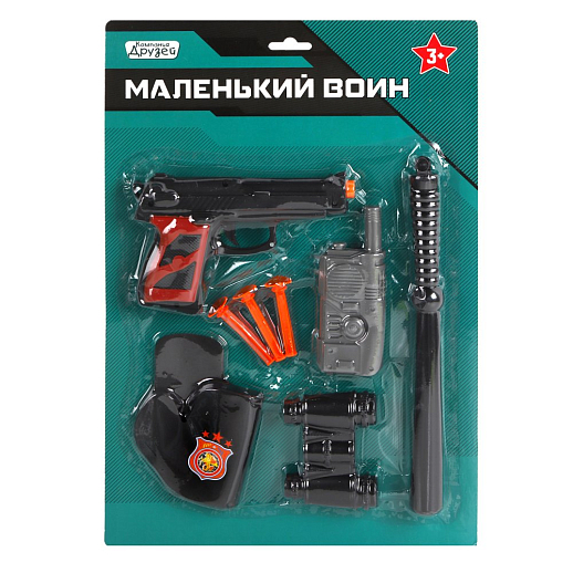 ТМ "КОМПАНИЯ ДРУЗЕЙ", Серия "Маленький воин", Набор  "Полиция", 42,5*28,5*2,5 см в Джамбо Тойз #3