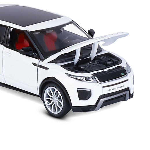 ТМ "Автопанорама" Машинка металлическая 1:32  Range Rover Evoque, белый, свет, звук, откр. двери и капот, инерция, в/к 17,5*13,5*9 см в Джамбо Тойз #17