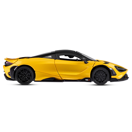 ТМ "Автопанорама" Машинка металлическая, 1:31 McLaren 765 LT, желтый, открываются двери, свет, звук, инерция, в/к 18*13,5*9 см в Джамбо Тойз #9