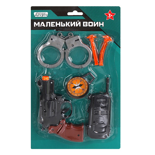 ТМ "КОМПАНИЯ ДРУЗЕЙ", Серия "Маленький воин", Набор  "Полиция", 31*19*2,5 см в Джамбо Тойз #3