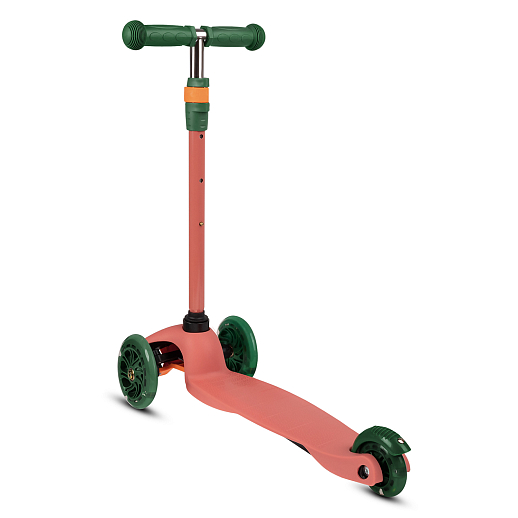 Самокат трехколесный CityRide, пакет, Дека: PP+нейлон, колеса PU 120/76 свет, руль  металл телеск., цвет оранжевый в Джамбо Тойз #2