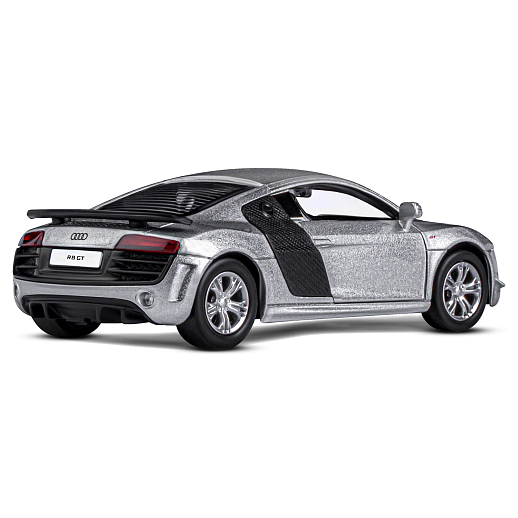 ТМ "Автопанорама" Машинка металлическая 1:43 Audi R8 GT, серебро, откр. двери, инерция, в/к 16*7,5*5 см в Джамбо Тойз #9