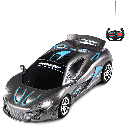 AUTODRIVE Р/У Машинка, 1:18, 4 канала,свет, темно-серый, в/к 10,5*8*21,5 см в Джамбо Тойз #6