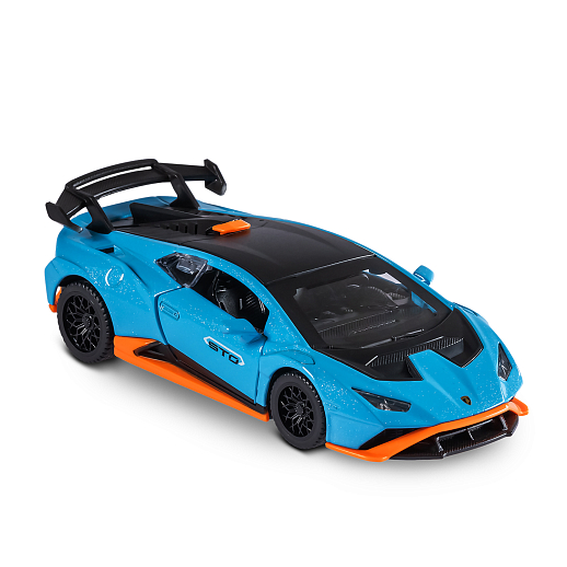 ТМ "Автопанорама" Машинка металл. 1:40 Lamborghini STO, голубой, инерция, откр. двери, в/к 17,5*12,5*6,5 см в Джамбо Тойз #4