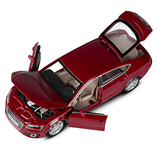 ТМ "Автопанорама" Машинка металлическая 1:24 Audi A7, бордовый, откр. двери, капот и багажник, свет, звук, свободный ход колес, в/к 24,5*12,5*10,5 см в Джамбо Тойз #13