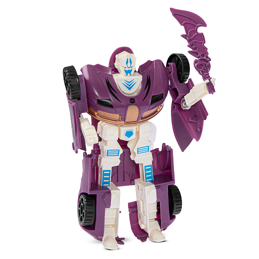 Робот-трансформер, цвет фиолетовый,  в /к 16*5,5*24см в Джамбо Тойз #2