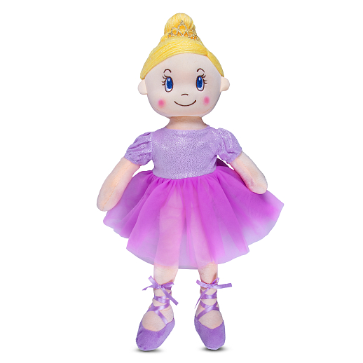 ТМ "Amore Bello" Кукла мягкая на бат., фразы на русском языке, стихотворение, песенка, 50 см, фиолетовый, в/п в Джамбо Тойз