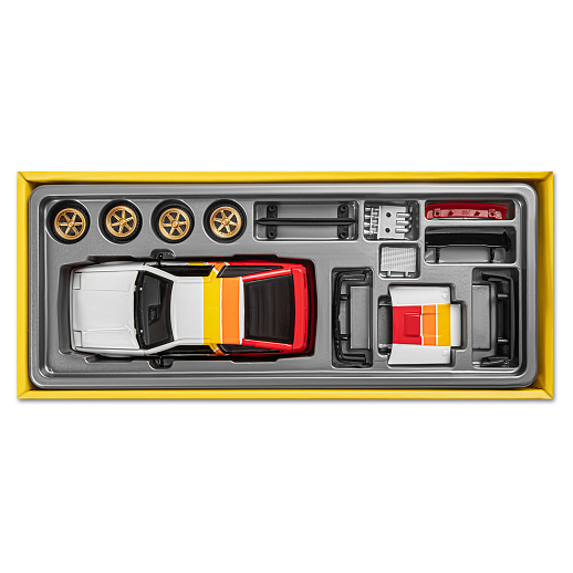 Машинка металлическая 1:37 Toyota Sprinter Trueno (AE86), белый, тюнинг, откр. двери, свободный ход колес, в/к 23,5*10*4 см в Джамбо Тойз #12